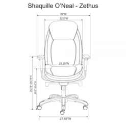 Shaquille O'Neal Zethus Ergonomic Bonded Leather High-Back Executive Chair, Brown 32 Shaquille O'Neal Zethus Ergonomic Bonded Leather High-Back Executive Chair, Brown -office furniture sale 0ccc77d420582cb763db0c3e719eacca60