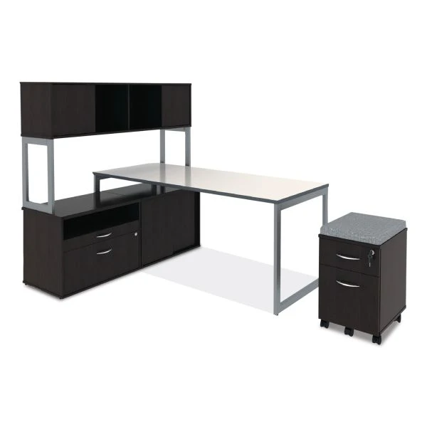 Alera Open Office Desk Series Low File Cabinet Credenza, 2-Drawer: Pencil/File,Legal/Letter,1 Shelf,Espresso,29.5x19.13x22.88 3 Alera Open Office Desk Series Low File Cabinet Credenza, 2-Drawer: Pencil/File,Legal/Letter,1 Shelf,Espresso,29.5x19.13x22.88 - Image 3