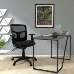 Lorell Managerial Swivel Mesh Mid-Back Office Chair -office furniture sale 0d32fc93babc080e8bc79b5151598f277d