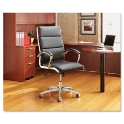 Alera Neratoli High-Back Slim Profile Chair, Supports Up To 250 Lbs., Black Seat/Black Back, Chrome Base -office furniture sale 0d37898bfcd68a616b8085c682e28a8bdf