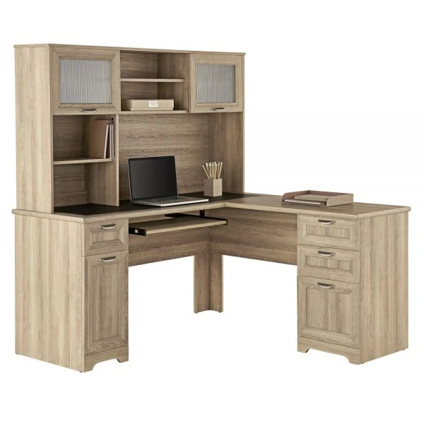 Magellan 58” Hutch For Corner/L-Desk, Blonde Ash 8 Magellan 58” Hutch For Corner/L-Desk, Blonde Ash - Image 8