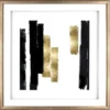 Lorell Blocks Design Framed Abstract Artwork
