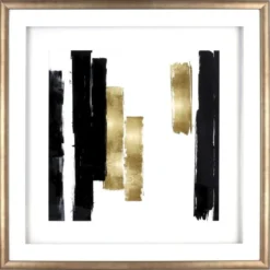 Lorell Blocks Design Framed Abstract Artwork