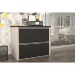 Bestar Connexion 30" Lateral File (ready-to-assemble) In Slate & Sandstone -office furniture sale 0e47e4d3926255dec99f4f7f970328b397