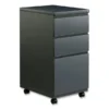 Alera File Pedestal With Full-Length Pull, Left Or Right, 3-Drawers: Box/Box/File, Legal/Letter, Charcoal, 14.96" X 19.29" X 27.75"