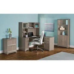 Magellan 58”W Hutch For Corner/L-Desk, Gray -office furniture sale 0eac31b84ffea7bbf9917b9f7e1a2655cf