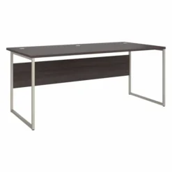 Bush Business Furniture Hybrid 72W X 36D Computer Table Desk With Metal Legs In Storm Gray