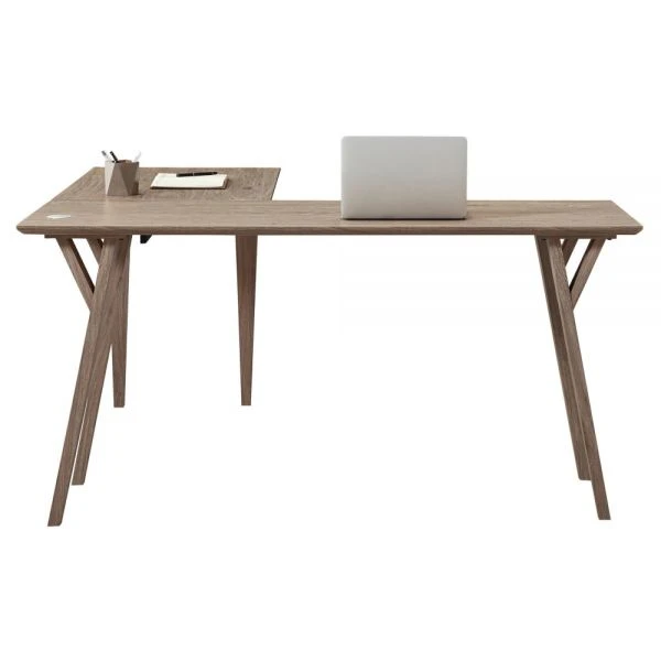 Trezza 62"W L-Shaped Desk, Light Oak 13 Trezza 62"W L-Shaped Desk, Light Oak - Image 13