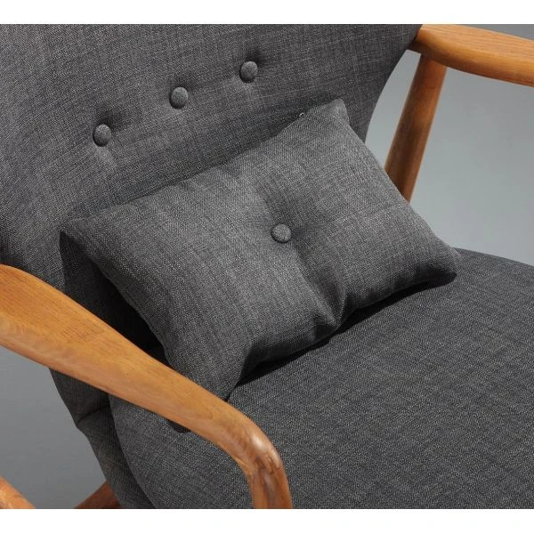 Bradley Accent Chair In Charcoal And Walnut (Set Of 2) 5 Bradley Accent Chair In Charcoal And Walnut (Set Of 2) - Image 5