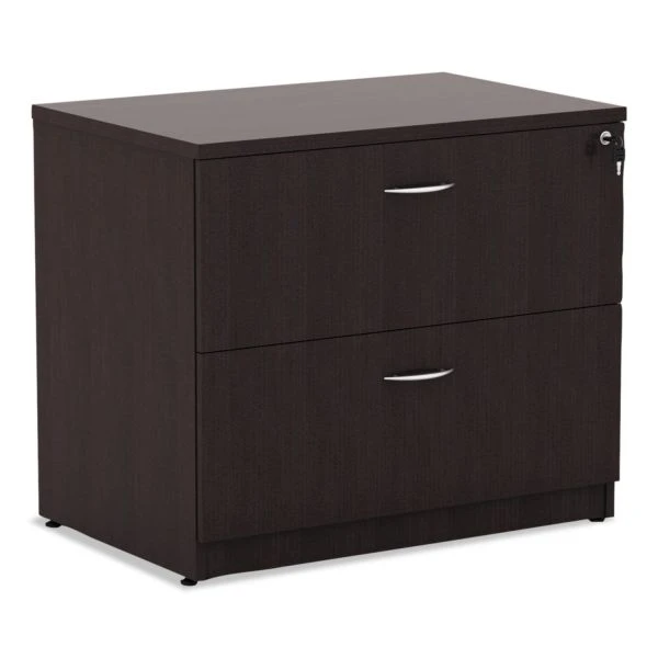 Alera Valencia Series Lateral File, 2 Legal/Letter-Size File Drawers, Espresso, 34" X 22.75" X 29.5" 2 Alera Valencia Series Lateral File, 2 Legal/Letter-Size File Drawers, Espresso, 34" X 22.75" X 29.5" - Image 2