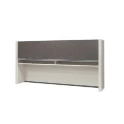 Bestar Connexion Hutch For Credenza In Slate & Sandstone