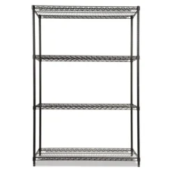 Alera NSF Certified Industrial Four-Shelf Wire Shelving Kit, 48w X 18d X 72h, Black 18 Alera NSF Certified Industrial Four-Shelf Wire Shelving Kit, 48w X 18d X 72h, Black -office furniture sale 10cd0e7fbd2c8e8e22a628c60d1542ac89
