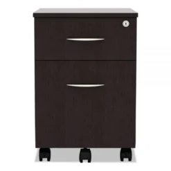 Alera Valencia Series Mobile Pedestal, Left Or Right, 2-Drawers: Box/File, Legal/Letter, Espresso, 15.88" X 19.13" X 22.88" -office furniture sale 10e7ffe479274e2fa41adcd6a1c39f0106