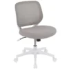 Adley Mesh/Fabric Low-Back Task Chair, Gray/White, BIFMA Certified