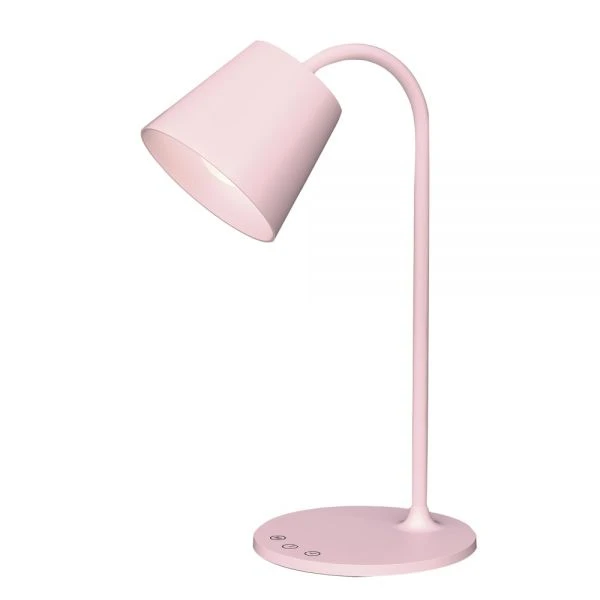 Kessly LED Desk Lamp With USB Port, 17"H, Pink 1 Kessly LED Desk Lamp With USB Port, 17"H, Pink