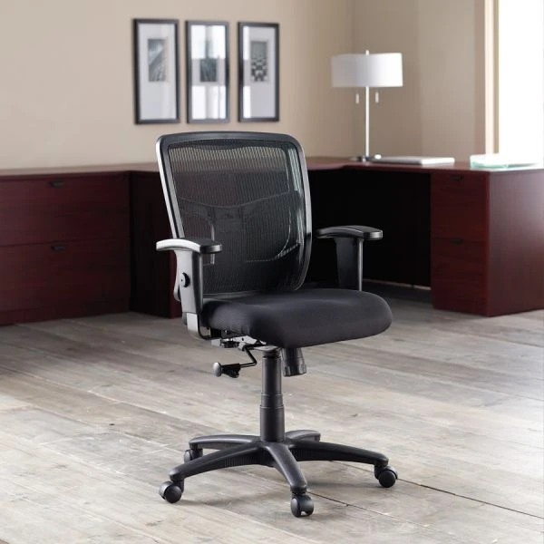 Lorell Managerial Mesh Mid-Back Office Chair 5 Lorell Managerial Mesh Mid-Back Office Chair - Image 5