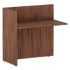 Alera Valencia Series Reversible Reception Return, 44.13w X 23.63d X 41.5h, Modern Walnut