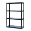 Safco Boltless Steel Shelving, Five-Shelf, 48w X 18d X 72h, Black