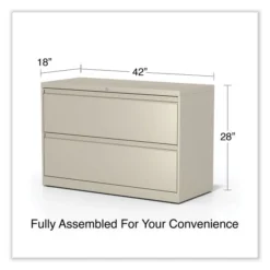 Alera Lateral File, 2 Legal/Letter-Size File Drawers, Putty, 42" X 18.63" X 28" -office furniture sale 133a3c15433feed6dbc372d1d6a77d1ace
