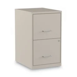 Alera Soho Vertical File Cabinet, 2 Drawers: File/File, Letter, Putty, 14" X 18" X 24.1"
