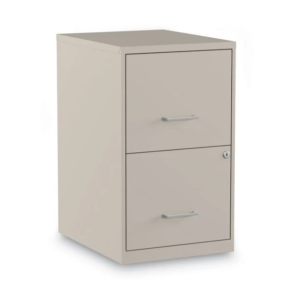 Alera Soho Vertical File Cabinet, 2 Drawers: File/File, Letter, Putty, 14" X 18" X 24.1" 1 Alera Soho Vertical File Cabinet, 2 Drawers: File/File, Letter, Putty, 14" X 18" X 24.1"