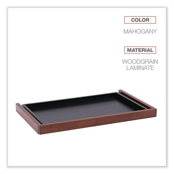 Alera Valencia Series Center Drawer, Laminate, 24.5w X 15d X 2h, Medium Cherry 7 Alera Valencia Series Center Drawer, Laminate, 24.5w X 15d X 2h, Medium Cherry - Image 7