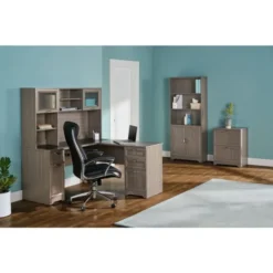 Magellan 58”W Hutch For Corner/L-Desk, Gray -office furniture sale 142ae8f8ba954551305fd47e6be0c49d43