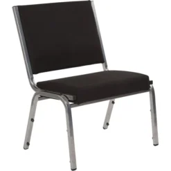 HERCULES Series 1000 Lb. Rated Black Fabric Bariatric Medical Reception Chair
