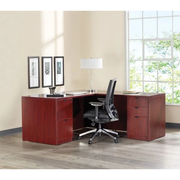 Lorell Prominence 2.0 Mahogany Laminate Lateral File - 2-Drawer 3 Lorell Prominence 2.0 Mahogany Laminate Lateral File - 2-Drawer - Image 3