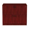 Alera Valencia Series Lateral File, 2 Legal/Letter-Size File Drawers, Mahogany, 34" X 22.75" X 29.5"
