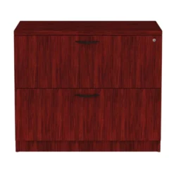 Alera Valencia Series Lateral File, 2 Legal/Letter-Size File Drawers, Mahogany, 34" X 22.75" X 29.5"