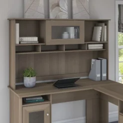 Bush Furniture Cabot 60W Hutch In Ash Gray -office furniture sale 15a006cc51ae973cc0c2f14c3c64d46085