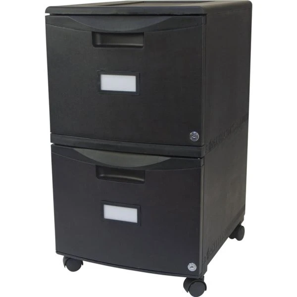 Storex 2-Drawer Mobile File Cabinet With Lock 1 Storex 2-Drawer Mobile File Cabinet With Lock