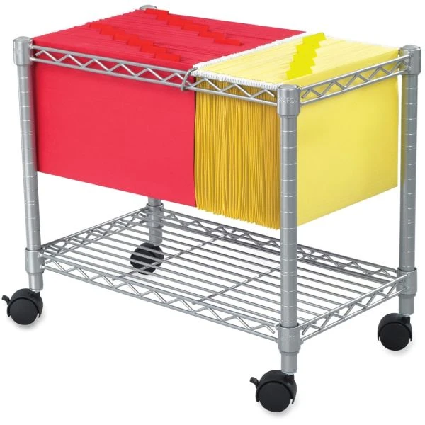 Safco Wire Mobile File Cart 2 Safco Wire Mobile File Cart - Image 2