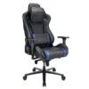 RS Gaming Davanti Faux Leather High-Back Gaming Chair, Black/Blue, BIFMA Certified