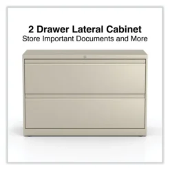Alera Lateral File, 2 Legal/Letter-Size File Drawers, Putty, 42" X 18.63" X 28" -office furniture sale 1772dd85f1c6357a2870686c455ba6164d