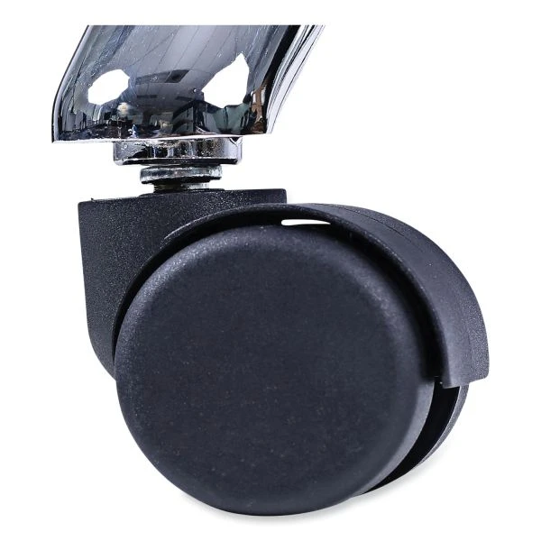 Alera Ravino Big/Tall High-Back Bonded Leather Chair, Headrest, Supports 450 Lb, 20.07" To 23.74" Seat, Black, Chrome Base 10 Alera Ravino Big/Tall High-Back Bonded Leather Chair, Headrest, Supports 450 Lb, 20.07" To 23.74" Seat, Black, Chrome Base - Image 10