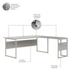 Bush Business Furniture Hybrid 72W X 36D L Shaped Table Desk With Metal Legs In Platinum Gray 10 Bush Business Furniture Hybrid 72W X 36D L Shaped Table Desk With Metal Legs In Platinum Gray -office furniture sale 17f5bc80661d6fc1a2460266e96fe9efff
