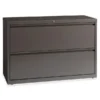 Lorell Fortress Series 2 Drawer Lateral File Cabinet, Letter/Legal/A4, 42" Wide, Medium Tone