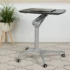 Gia Mobile Sit-Down, Stand-Up Black Computer Ergonomic Desk With 28.25"W Top (Adjustable Range 29" - 41")