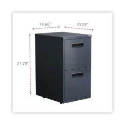 Alera File Pedestal, Left Or Right, 2 Legal/Letter-Size File Drawers, Charcoal, 14.96" X 19.29" X 27.75" 15 Alera File Pedestal, Left Or Right, 2 Legal/Letter-Size File Drawers, Charcoal, 14.96" X 19.29" X 27.75" -office furniture sale 1885d580e93c8d9cf9db644160fe1da389