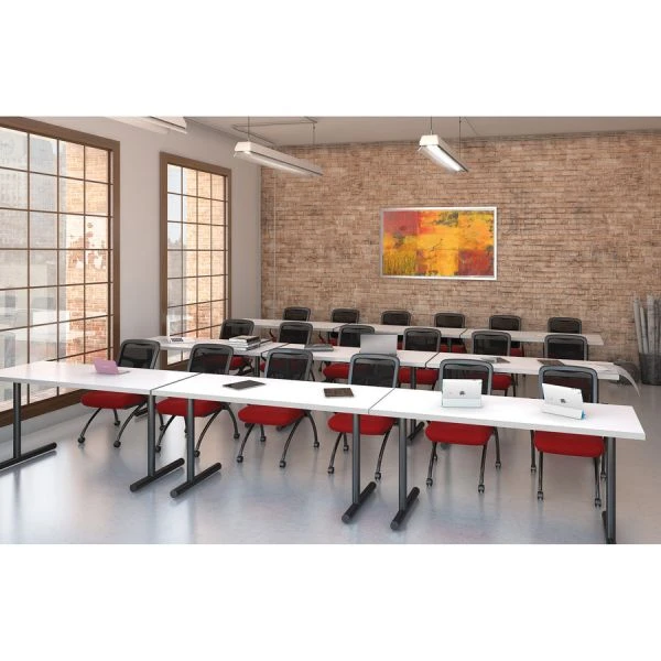 Lorell White Laminate Rectangular Invent Tabletop 3 Lorell White Laminate Rectangular Invent Tabletop - Image 3