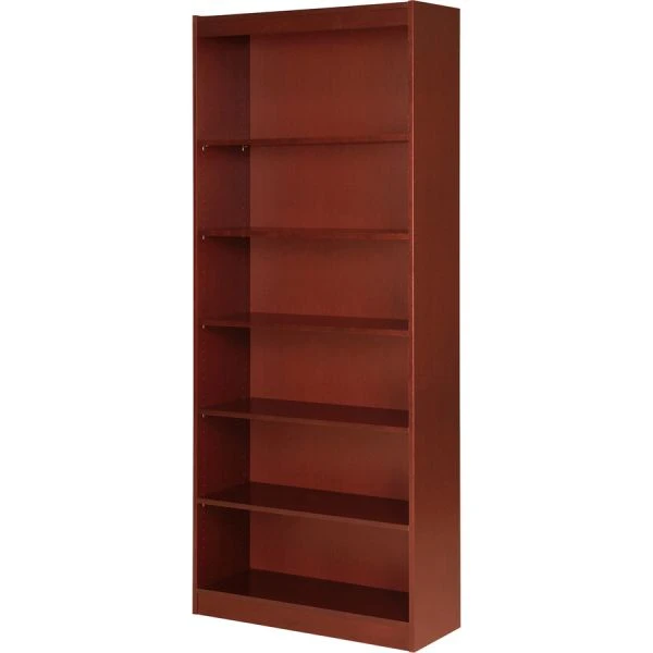Lorell 6-Shelf Panel Wood Veneer Bookcase 1 Lorell 6-Shelf Panel Wood Veneer Bookcase