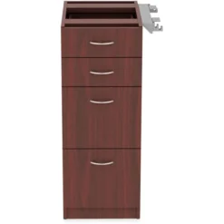 Lorell Relevance Series Mahogany Laminate Office Furniture Storage Cabinet - 4-Drawer -office furniture sale 19cb571f98a48253abee9cd858d0cb7ea5