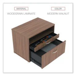 Alera Open Office Desk Series Low File Cabinet Credenza, 2-Drawer: Pencil/File, Legal/Letter, 1 Shelf,Walnut,29.5x19.13x22.88 23 Alera Open Office Desk Series Low File Cabinet Credenza, 2-Drawer: Pencil/File, Legal/Letter, 1 Shelf,Walnut,29.5x19.13x22.88 -office furniture sale 1a0fa9d61900e789dbf8c35a49e61c9dbe