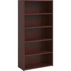 Lorell Prominence Mahogany Laminate Bookcase