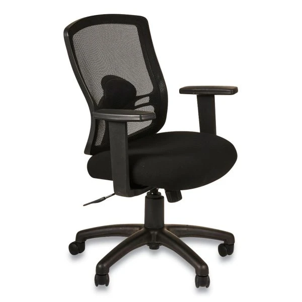 Alera Etros Series Mesh Mid-Back Petite Swivel/Tilt Chair, Supports Up To 275 Lb, 17.71" To 21.65" Seat Height, Black 1 Alera Etros Series Mesh Mid-Back Petite Swivel/Tilt Chair, Supports Up To 275 Lb, 17.71" To 21.65" Seat Height, Black