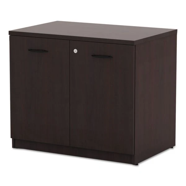 Alera Valencia Series Storage Cabinet, 34.13w X 22.78d X 29.5h, Mahogany 2 Alera Valencia Series Storage Cabinet, 34.13w X 22.78d X 29.5h, Mahogany - Image 2