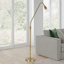 Challice Arc Floor Lamp With Glass Shade In Brass/Clear 9 Challice Arc Floor Lamp With Glass Shade In Brass/Clear -office furniture sale 1b73f9e315f736d569792444b937dd7fc2