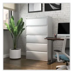 Alera Lateral File, 5 Legal/Letter/A4/A5-Size File Drawers, Light Gray, 36" X 18.63" X 67.63" 9 Alera Lateral File, 5 Legal/Letter/A4/A5-Size File Drawers, Light Gray, 36" X 18.63" X 67.63" -office furniture sale 1b839a6754fae9302a47f9398c34493ad6